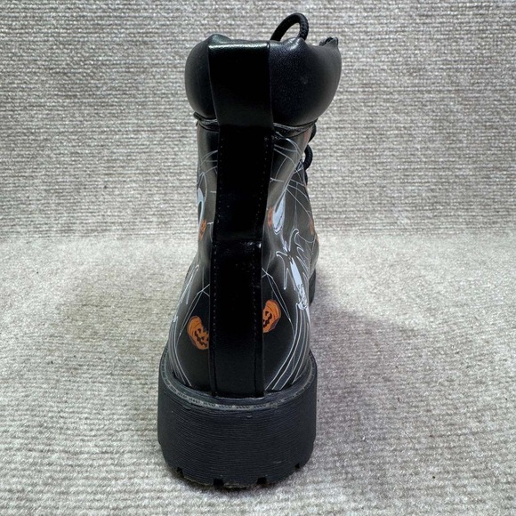 Nightmare Before Christmas Jack Skellington Boots Womens 37 Black Edgy Halloween - Picture 5 of 15